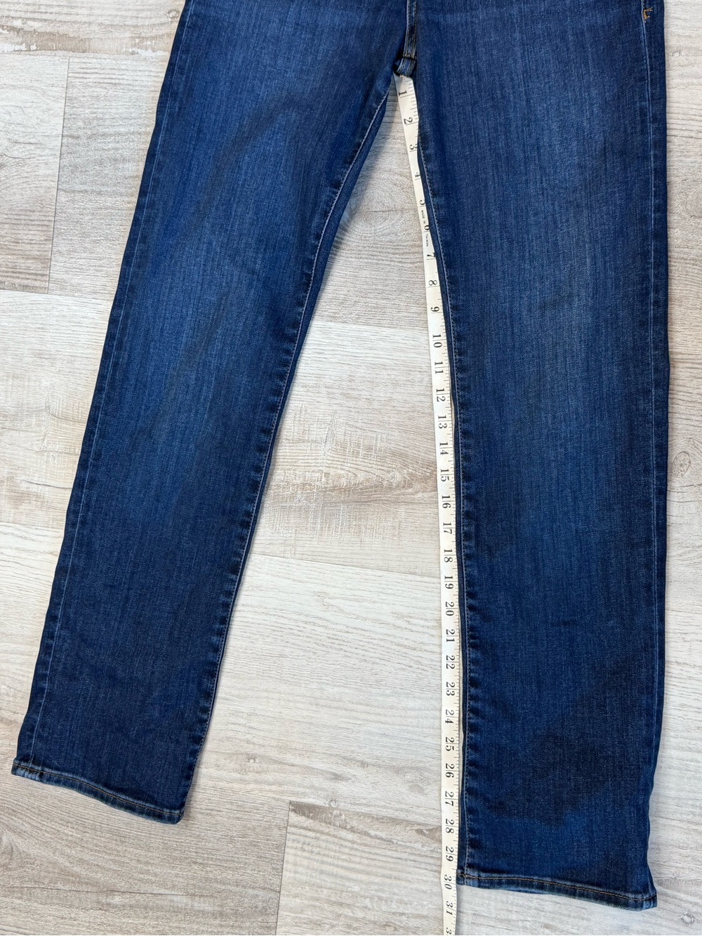 FRAME Le High Straight Long Jeans in Majesty Wash Size 27 Inseam 30” - Picture 12 of 13